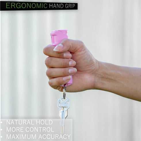 Police Magnum Keychain Pepper Spray 1 Pack 1/2oz - Maximum Heat Strength OC with Dye, Compact Case Holder