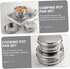 Set Backpacking Kisangel Portable Camping Cookware Stainless Steel Cooking Kit Lightweight Compact for Outdoor Cooking