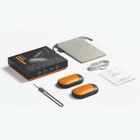 OCOOPA 2 Pack Magnetic Rechargeable Hand Warmers - Fast Heating, 3-Settings, Electric Portable Pocket Heater