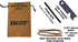 Portable Bushcraft Stainless BBQ Cooking Grill Grate, Mini Knife, Fire Starter Kits, Bamboo Cutting Board, Burlap Bag