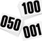 NELOMO Adhesive Race Bib 8.3 X 5.8 Competition Number Bib Adhesive Running Bib