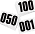 NELOMO Adhesive Race Bib 8.3 X 5.8 Competition Number Bib Adhesive Running Bib