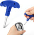 Golf Wrench with Plastic Handle, Adjustable Stainless Steel Tool for Golf Club Driver Shaft Adapter Torque