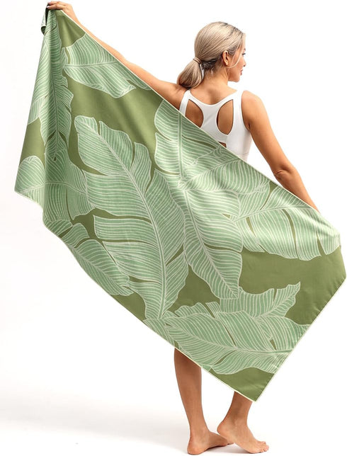 2 Pack 71"x32", Eunzel Microfiber Beach Towel, Quick Dry Travel Towel Large Sand Free Towel for Beach, Camping, Swim