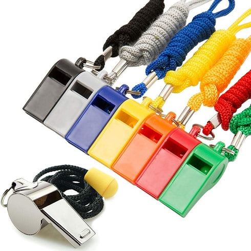Whistle, Sports Whistles with Lanyard, Loud Crisp Sound Ideal for Coaches, Referees, and Officials