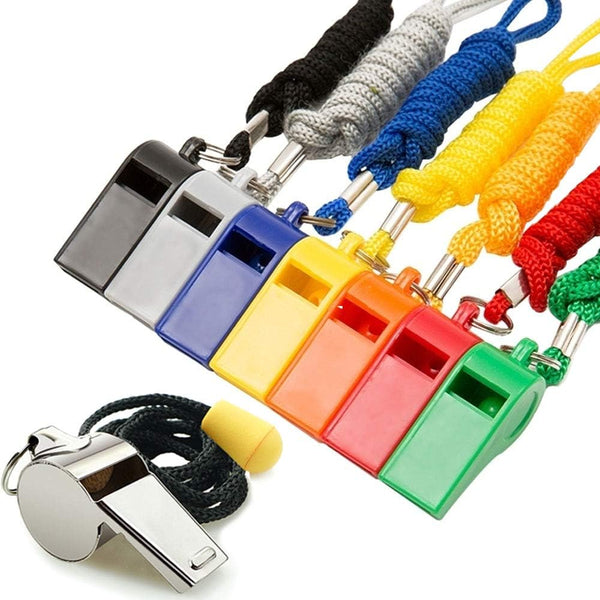 Whistle, Sports Whistles with Lanyard, Loud Crisp Sound Ideal for Coaches, Referees, and Officials