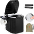 Opliy Portable Camping Toilet Upgraded Soft Camp Toilet Seat with Paper Holder- Travel