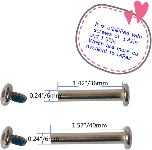 Outher Mute Wear-resistant Luggage Suitcase Replacement Wheels Kit, Inline Outdoor Skate Replacement Wheels (68mm x
