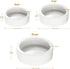 Large Worm Dish - 2 Pcs Ceramic Pet Bowls for Reptiles, Mealworms Bowl for Bearded Dragon, Chameleon