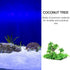balacoo Plastic Aquarium Coconut Plants, Artificial Palm Model Trees for Fish Tank Decorations and Scenery