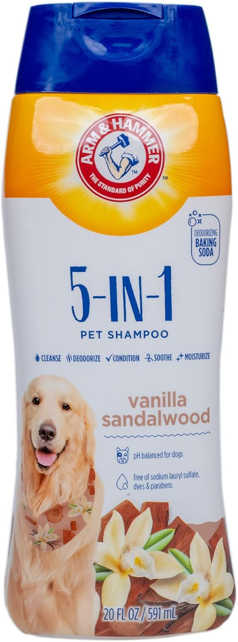 Arm & Hammer for Pets 5-in-1 Dog Shampoo with Conditioner, Deodorizing Oatmeal