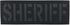 Reflective Laser Cut Sheriff Patch, Small 4x1.4 inch Subdued Black County Office Patch for Tactical Gear