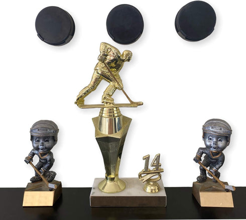 Hockey Puck Display Case Wall Mount, Player Gifts, Ice Hockey Wall Decor, Holder for All Pucks