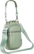 Rueesh Water Bottle Holder Bag with Adjustable Strap, Insulated Bottle Carrier Bag RFID Crossbody Sling Bag for Gym