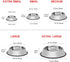 Steel Dog Bowls, 8oz to 48oz, Cat Bowl Water and Food with Rubber Base for Small/Medium/Large Pets