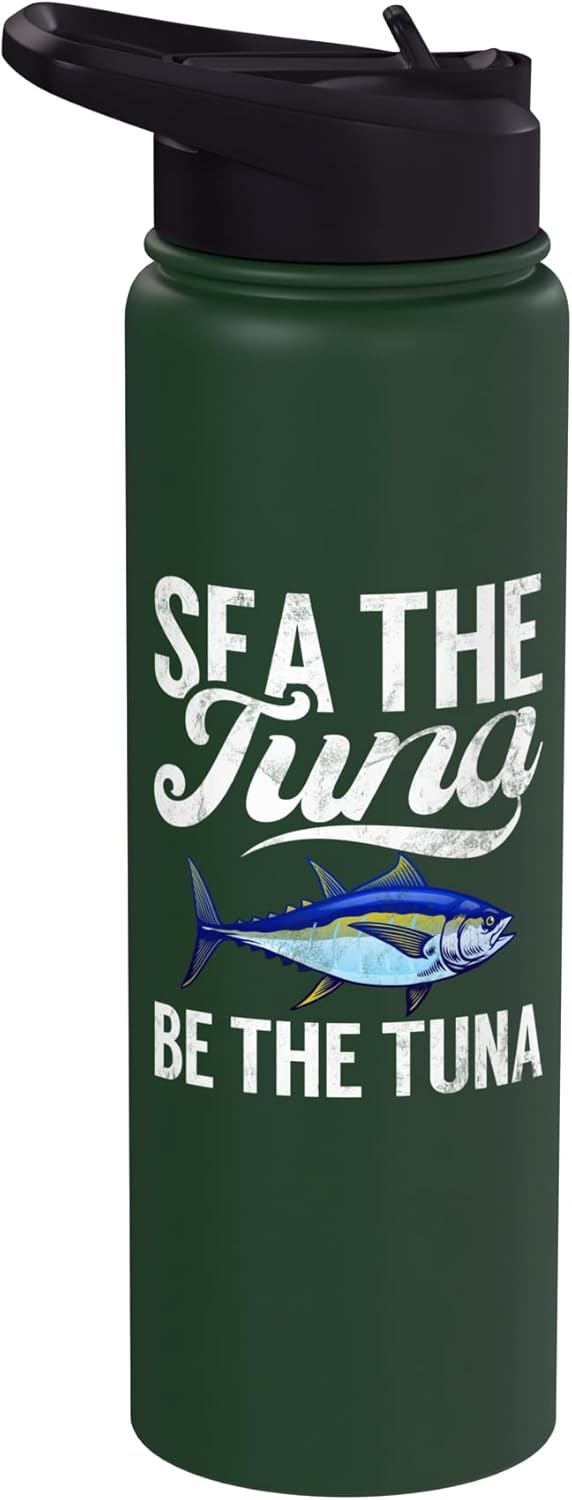 Tuna Fishing Gear Sea the Tuna Be the Tuna Fishing Stainless Steel Insulated Water Bottle