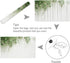T&H XHome Aquarium Décor Backgrounds, Spring Tree Branch on White Wall Pattern PVC Adhesive Poster (24.4" W x 16.4" H)