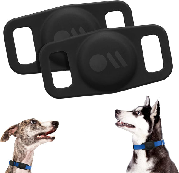 Case-Mate 2 Pack Airtag Dog Collar Holder - Water Resistant Lightweight Protective Airtag Case for Dog Collars