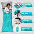 WELL TRAVELED Lightweight Sleeping Bag Liner, Adult Sleeping Sheet for Hiking, Backpacking, Camping, Washable Fabric