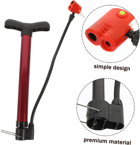 Portable Air Pump Bicycle Pump, Battery Car Yellow Plastic Needle