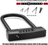 USHAKE Heavy Duty Bike Combination U Lock, Anti Theft Paddle Lock for Bicycle, Electric Scooter, Motorcycles