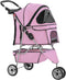 BestPet 3 Wheels Pet Dog Stroller Cat Cage for Medium Small Dogs Cats