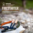 Fire Starter, 3/8" Thick Ferro Rod with Striker and Paracord Lanyard – Waterproof Flint Fire Steel for Camping, Hiking