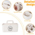 5 Minimalist White Dog Cat Grooming Supplies Organizer, Portable Caddy with Compartments