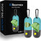2 Pack Dog Poop Bag Dispenser with LED Flashlight, Pet Waste Bag Holder for Leash, 2 Rolls Leak-proof Doggy Waste Bags