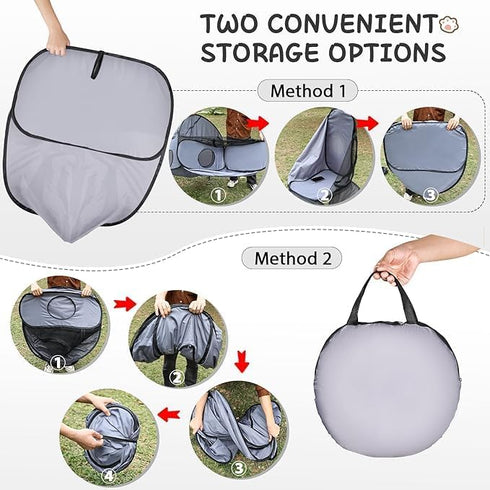 Tailtastic Pet Playpen with Surround Tunnel, Outdoor/Indoor Cat Playpen with Breathable Soft SidesTailtastic Cat