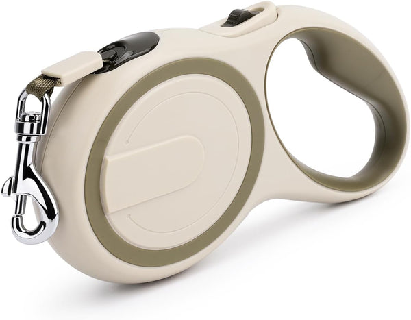 Segarty 16ft Retractable Leash for Small Dogs, Heavy Duty Walking Leash up to 44lb, Khaki