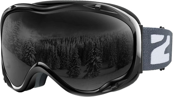 ZIONOR Lagopus B1 Ski Goggles, OTG Anti-fog Snow Goggles with UV Protection for Men Women Adult Youth