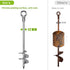 17.5'' 3'' 2pcs Sets, Insaga Fully Welded Ground Anchors with Chain, Wider Spiral Trampoline Anchors, Mobile Home