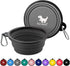 Collapsible Dog Bowls for Travel, 2-Pack Portable Water Bowl for Dogs Cats with 2 Carabiners