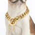 Heavy Duty Dog Chain Collar, Choke Collar, 14K Gold Plated Stainless Steel, 19MM, 22"