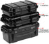Tbest Heavy Duty Organizer Box, Outdoor Waterproof Shockproof Airtight Storage Container for Fishing and Hiking (Black)