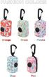 LZSOMPK 15 3.5 1.8 2.2 inches Fashionable Dog Poop Bag Holder Dog Poop Bag Dispenser for Leash,with Metal Carabiner