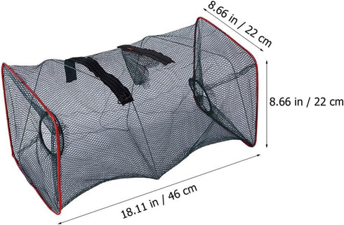 3pcs Abaodam Crab Fishing Traps Fishing Bait Crab Minnow Crawfish Lobster Shrimp Cast Net Nets Portable Folded