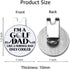 Hafhue I'm A Golf Dad Like A Normal Dad Golf Ball Marker with Magnetic Hat Clip - Funny Golf Gifts