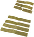 JFFCESTORE Hook&Loop Adapter Strips - Tactical Morale Patches Panel Molle Strips Attachment for Tactical ID Patches