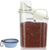 3-5Lbs Small Cat and Dog Food Storage Container BPA Free, Airtight Pet