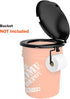 5 Portable Toilet Seat for Gal Buckets, Camping Toilet with Lid for Adults, Snap-on Toilet Seat for Outdoor, Camping