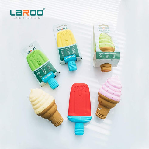 LaRoo Dogs Toys for Summer Cooling, Frozen Dog Toys, Upgraded Teething Chew Toy with Water, Prevention of Heat Stroke
