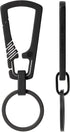 KeyUnity KM04 Titanium Carabiner Keychain Clip, Quick Release EDC Key Holder Organizer