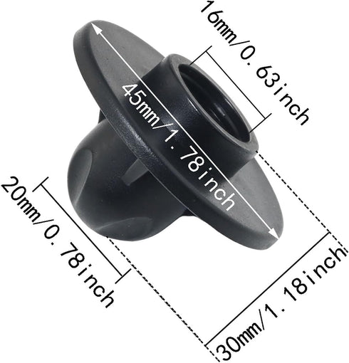 ITROLLE 4PCS 16mm Tubing Dia Camping Chair Foot Camping Chair Leg Covers Detachable Stool Feet Replacement for Hiking