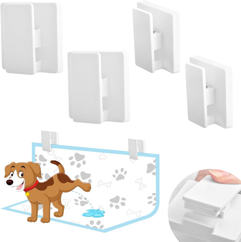 4 Pcs Potty Training Dog Pee Pad Holder for Leg-Lifting Dogs, Indoor Training Pad Holder for Small & Large Size