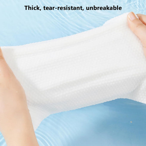 SNZ 10-Pack 23.6x11.8 Inch Disposable Compressed Towels for Travel - Extra Large, Ultra Soft & Absorbent Cotton