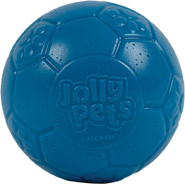 Jolly Pets Mini Jolly Soccer Ball; Floating-Bouncing Dog Toy; 3" Ocean Blue
