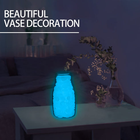 900pcs Glow in The Dark Rocks, Small Luminous Pebbles for Indoor/Outdoor Garden and Fish Tank