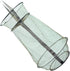 Elyrav 4 Portable Fishing Landing Net with Durable Mesh for STO Fish Shrimp Crab in Green Sp Wire Frames